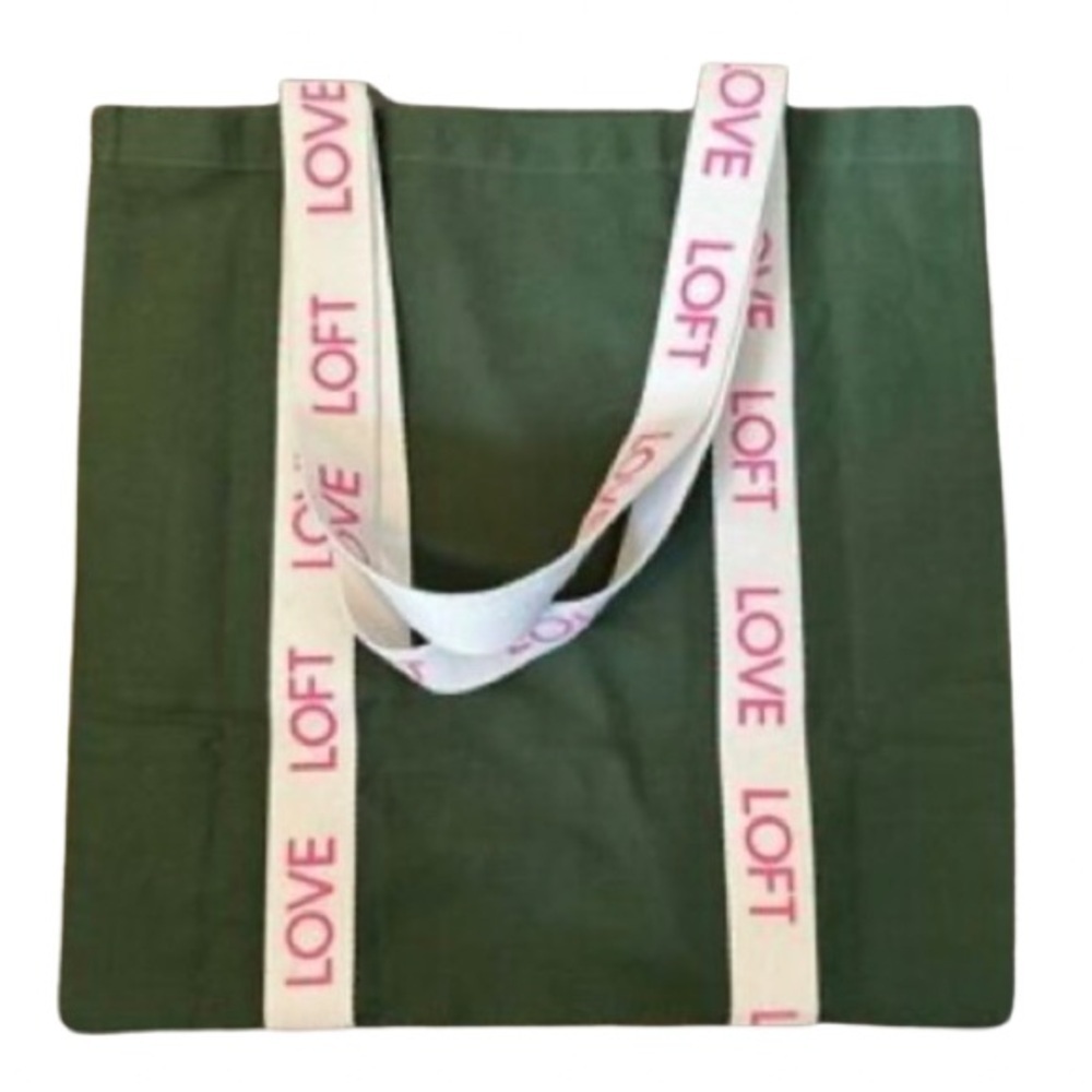 ❤️ 🆕 ANN TAYLOR LOFT COLOR SOLID GREEN BAG 17” x 17”